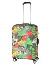 Чехол для чемодана средний Pilgrim LCS362 M Leopard with Flowers
