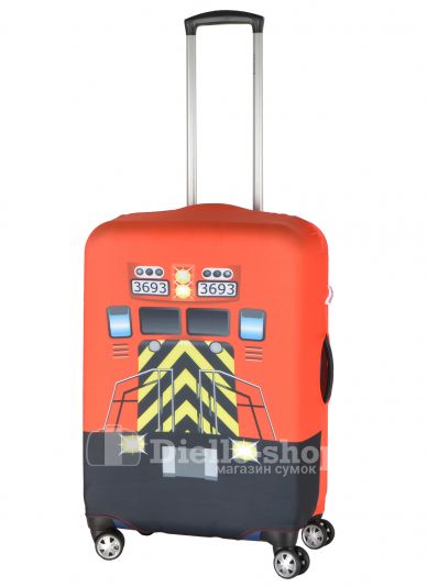 Чехол для чемодана средний Pilgrim LCS410 M Red Train