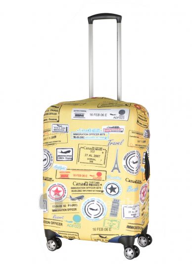 Чехол для чемодана средний Pilgrim LCS330 M Yellow Stickers