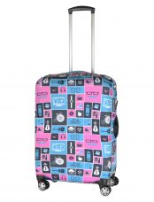 Чехол для чемодана малый Pilgrim LCS396 S Teal, Pink and Dark Squares